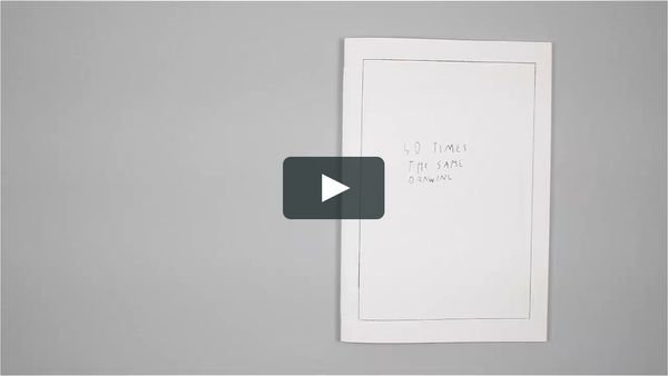 40 times the same drawing on Vimeo