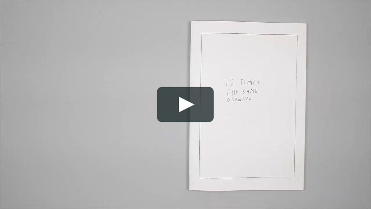 40 times the same drawing on Vimeo