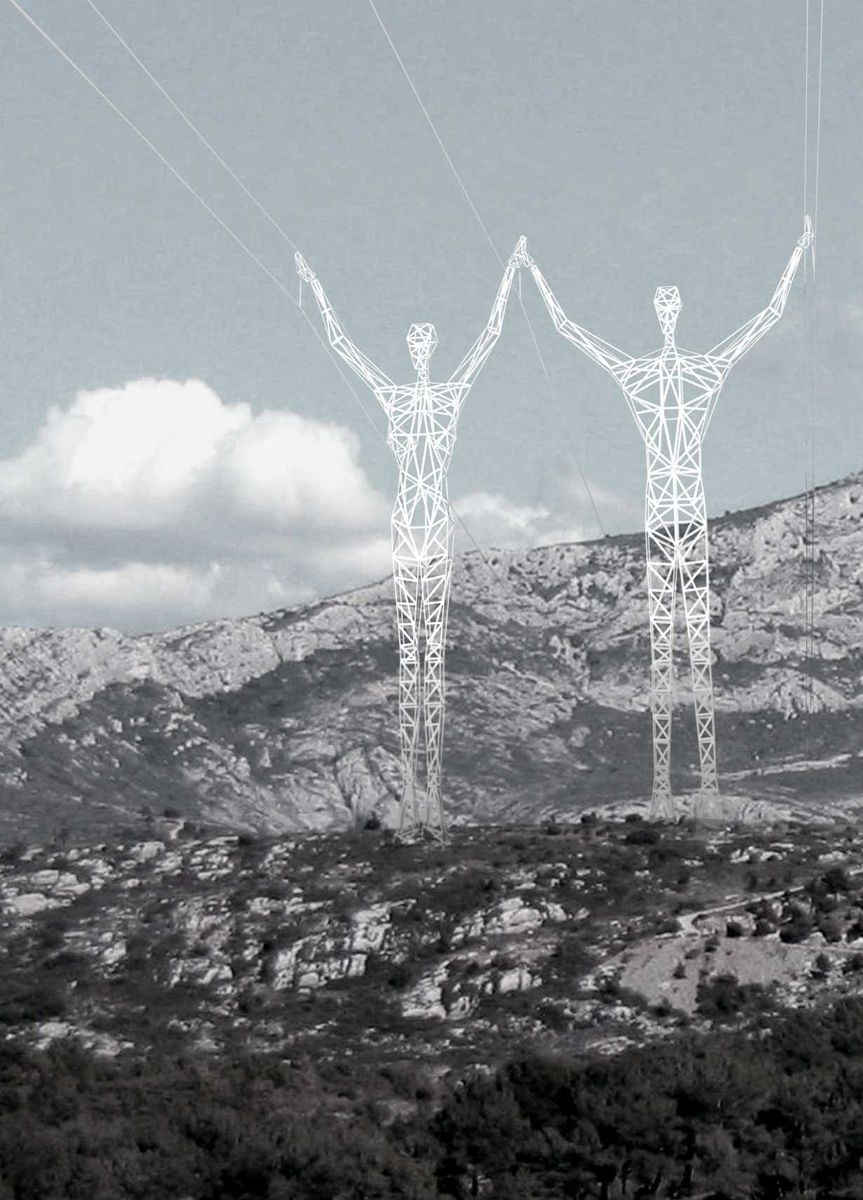 The Land of Giants Transmission Towers