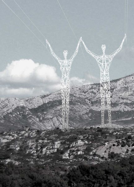 The Land of Giants Transmission Towers