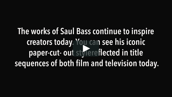 Saul Bass - The Art Of The Title Sequences on Vimeo