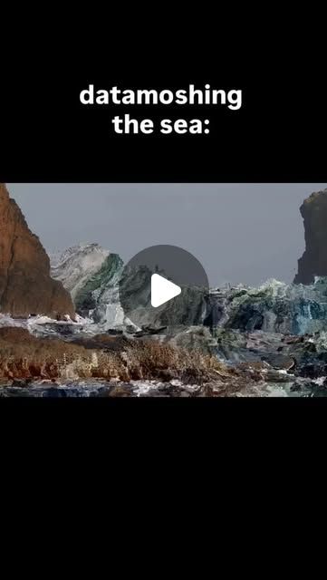 Matteo on Instagram: "every time I datamosh I am in awe at how beautiful it looks even though it’…