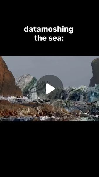 Matteo on Instagram: "every time I datamosh I am in awe at how beautiful it looks even though it’…