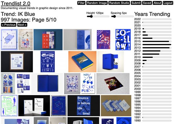 Trend List – Documenting visual trends in graphic design since 2011.