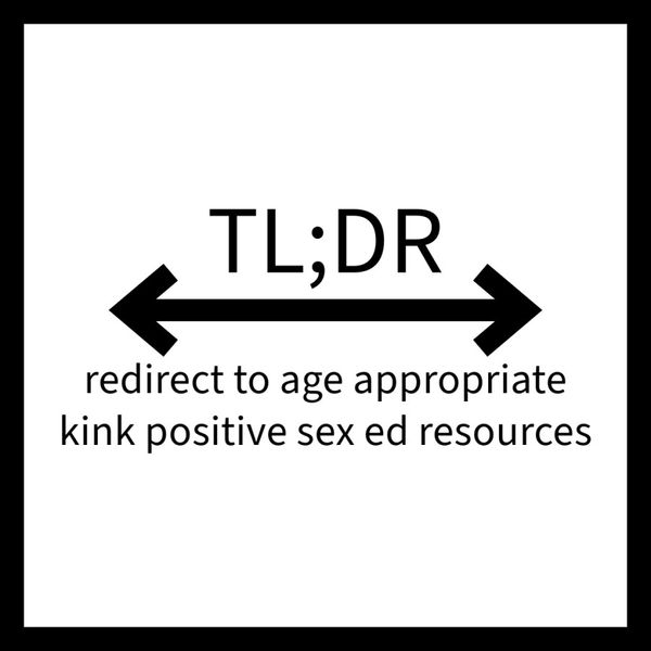 What To Do With The Under 18 Kinky People?