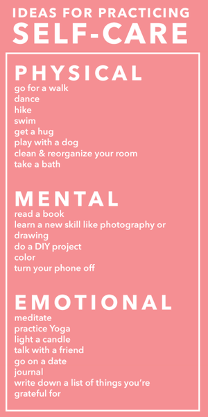 Ideas for Practising Self-Care