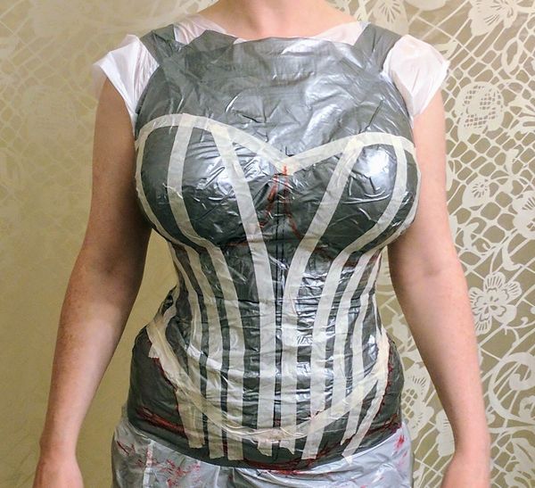 Making a Corset Pattern with Duct Tape