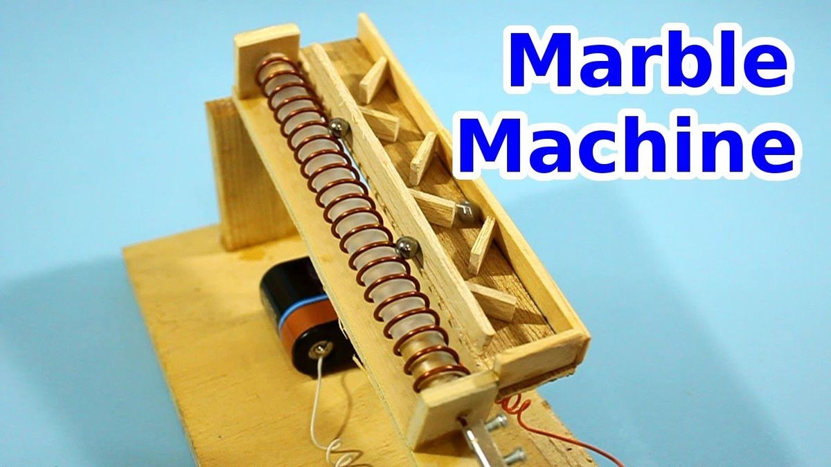 Simple Marble Machine with Archimedes Screw - YouTube