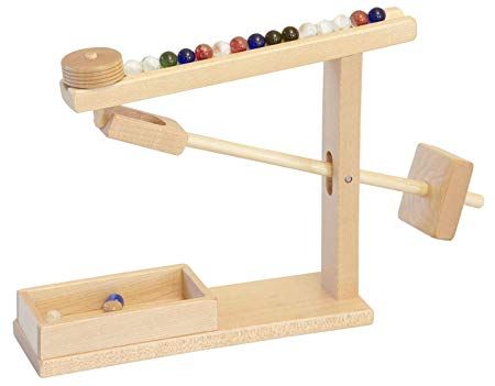 AmazonSmile: Amish Buggy Toys Wooden Marble Motion Machine Toy, Maple: Toys & Games