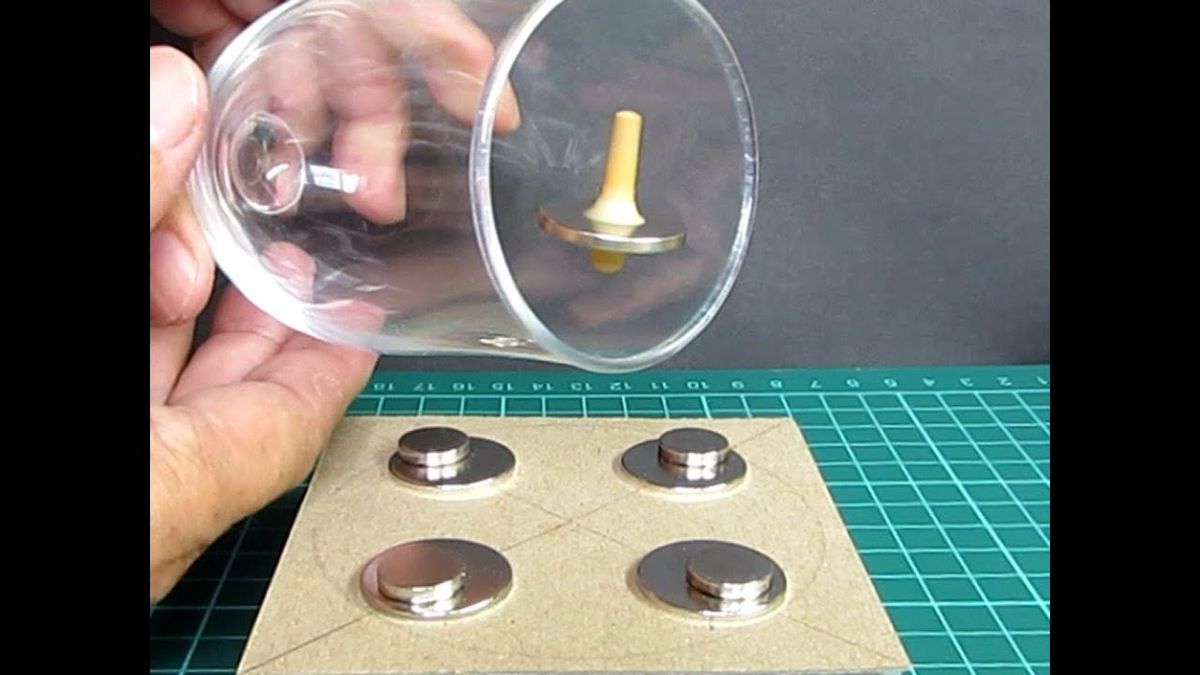 (1) 空中浮遊ゴマの作り方　 How to Build a Magnetic Levitating Top - YouTube