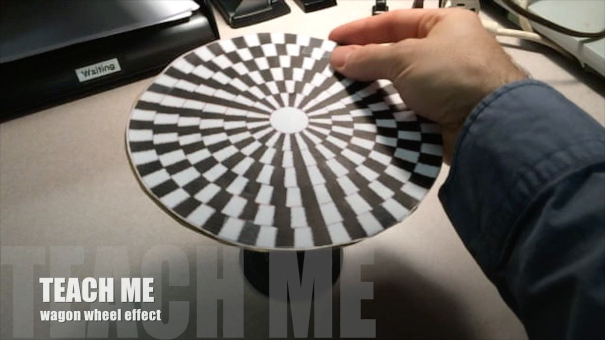 Optical Illusion: The Wagon Wheel Effect (Aliasing) - YouTube