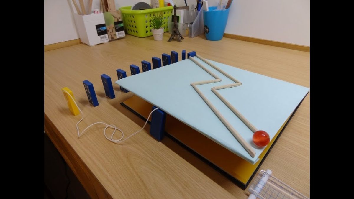 からくり工房#2 「ジグザグリターン」(ピタゴラ 作り方) - YouTube
