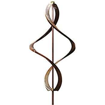 Amazon.com : Stanwood Wind Sculpture Kinetic Dual Helix Spinner, One Size, Copper : Gateway