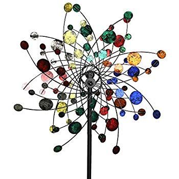 Amazon.com : MJ Spinner Designs Confetti Style Kinetic Wind Garden Spinner : Gateway