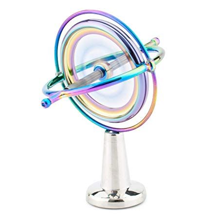 Amazon.com: DjuiinoStar Pricision Gyroscope, Kill Time Physics Toy, Anti-Gravity Spinner, Science w…