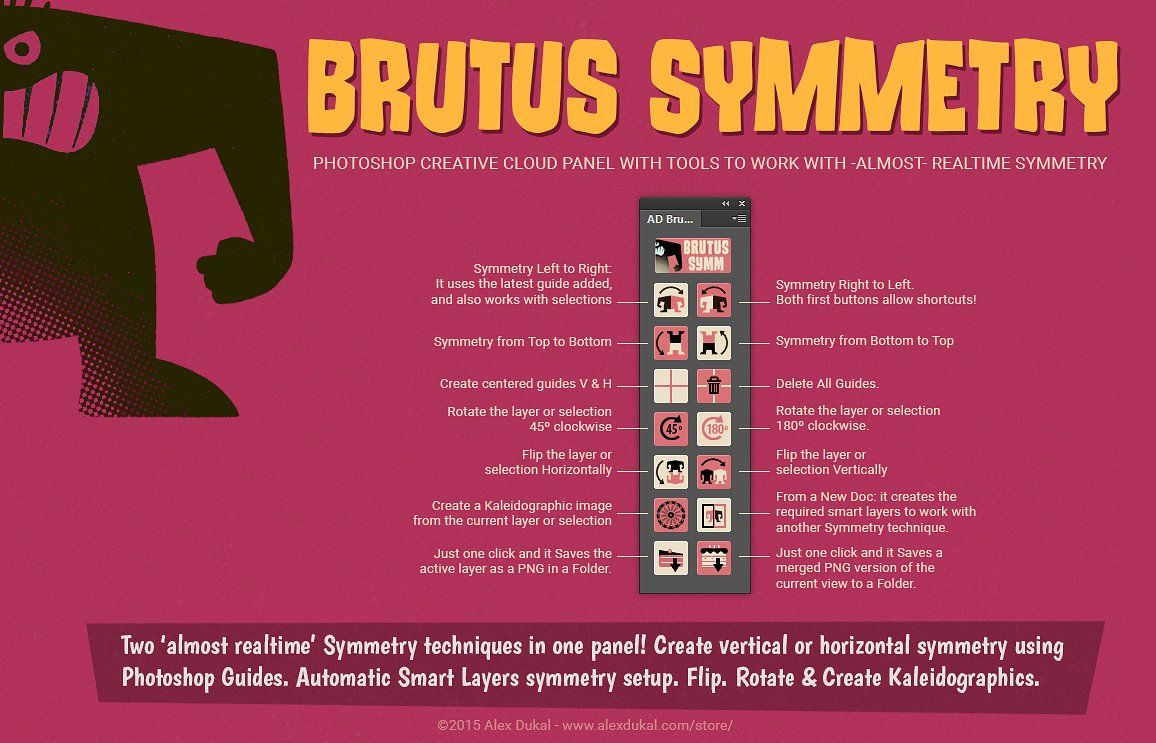AD Brutus Symmetry (PS CC+ Panel) ~ Plug-ins ~ Creative Market