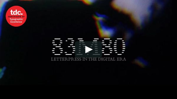 83M80 — Letterpress in the Digital Era on Vimeo