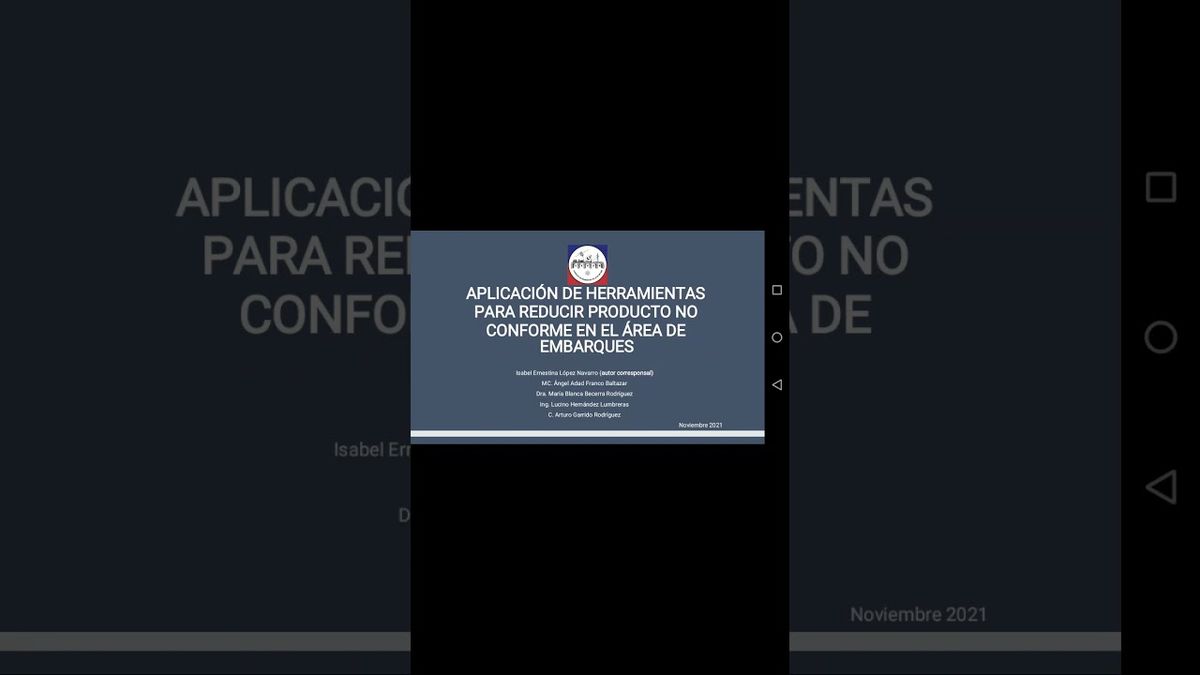 CLY303 - Aplicación de Herramientas para Reducir Producto No Conforme en el Área de Embarques