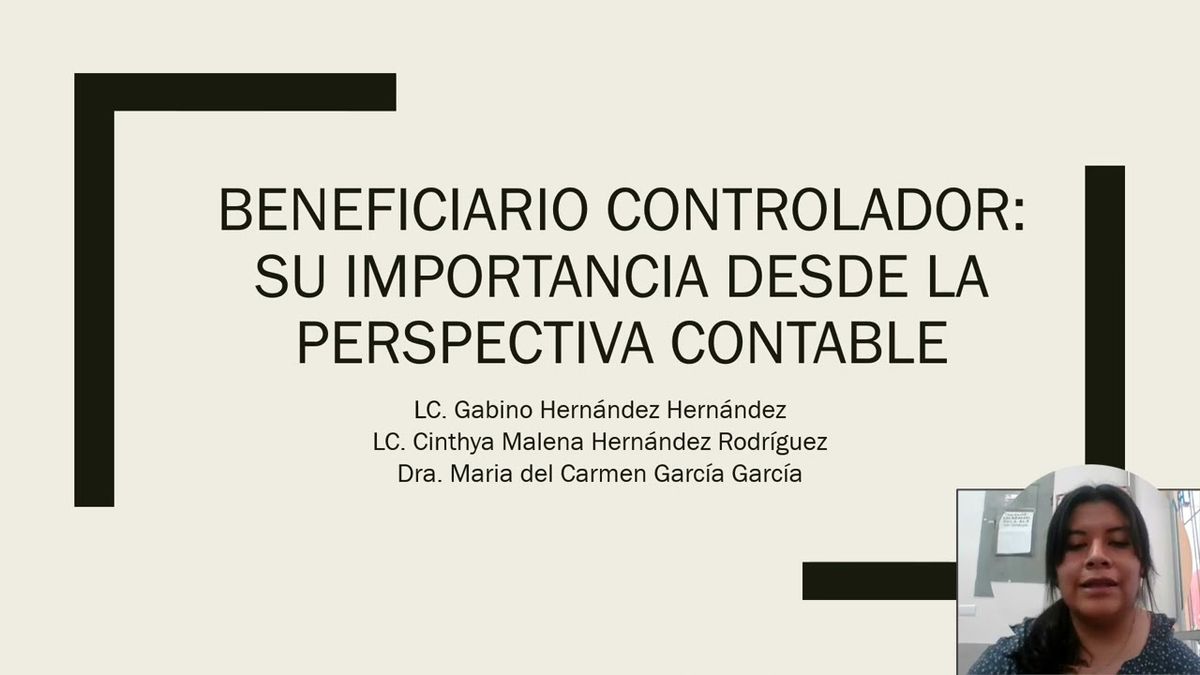 CPS084 - Beneficiario Controlador: Su Importancia desde la Perspectiva Contable