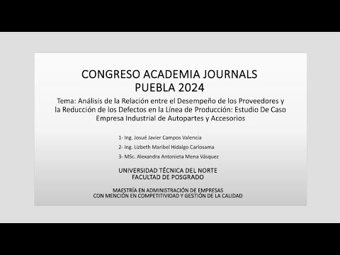 PBA155 - Análisis de la Relación entre el Desempeño de los Proveedores y la Reducción de los De…