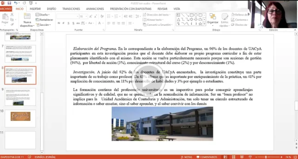 PUE031 - Incidencia de la formación docente en la profesionalización de los enseñantes de la Uni…