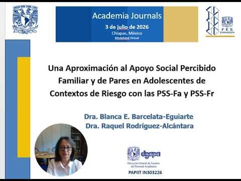 CIP057- Una Aproximación al Apoyo Social Percibido Familiar y de Pares en Adolescentes de Contexto…