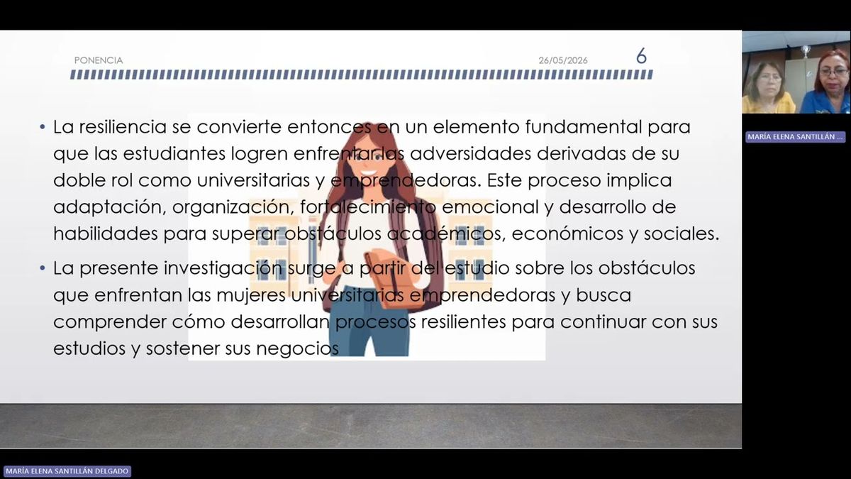 CHE233- RESILIENCIA DE LAS ESTUDIANTES UNIVERSITARIAS DEL ITPN # Chetumal 2026
