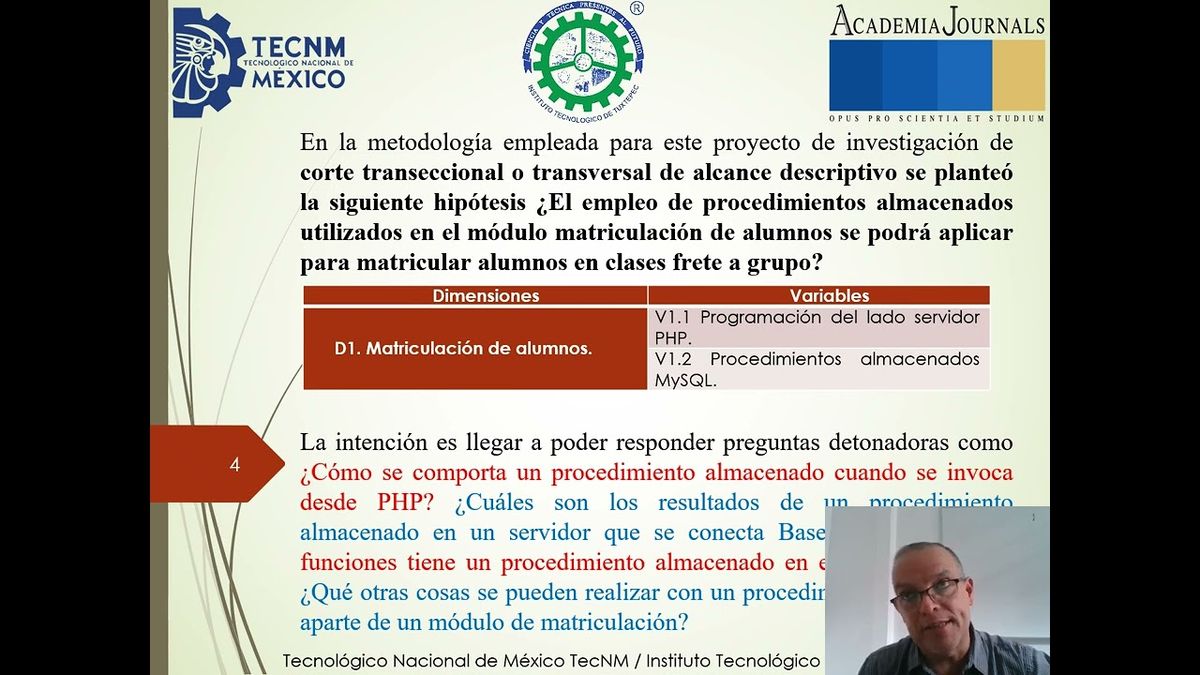 PUE002 - Procedimientos Almacenados e Inserción de una Consulta en Matriculación a un Sistema Esc…