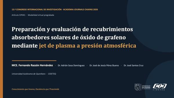 CIP041- Preparación y Evaluación de Recubrimientos Absorbedores Solares de Óxido de Grafeno medi…