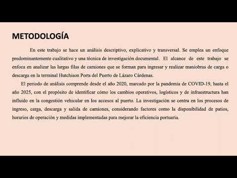 CHE237- Análisis de la Congestión Logística en el Puerto de Lázaro Cárdenas, Michoacán, Méxi…