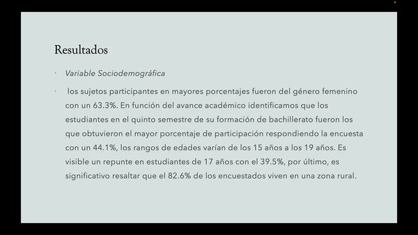 MOR283 - Percepción de los Estudiantes de EMS durante la Educación Virtual en Tiempo de Pandemia