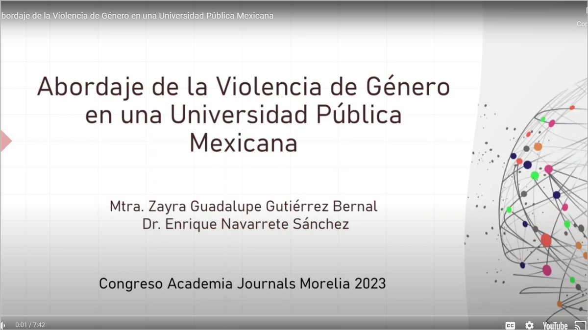 MLA117 - Abordaje de la Violencia de Género en una Universidad Pública Mexicana