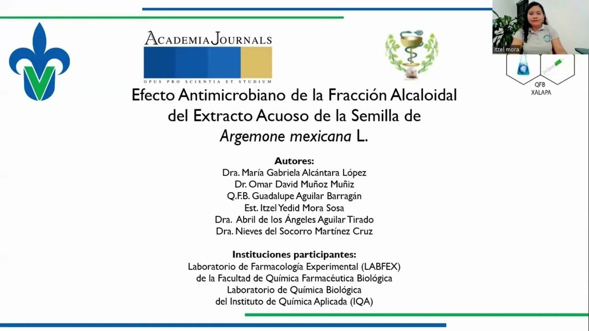 CPS071 - Efecto Antimicrobiano de la Fracción Alcaloidal del Extracto Acuoso de la Semilla de Arge…