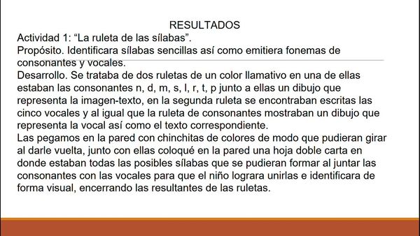 CHS094 - Estrategias Didácticas para Consolidar el Nivel Silábico en el Proceso de la Lecto Escri…