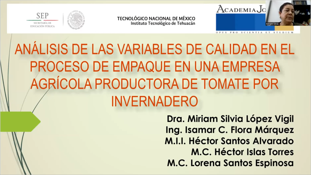 ITP188 - Análisis de las Variables de Calidad en el Proceso de Empaque en una Empresa Agrícola Pr…