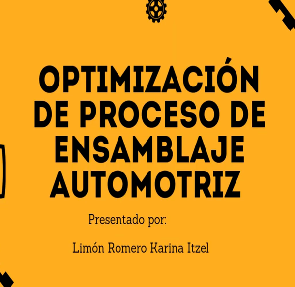ZTP088 - Optmización del Proceso de Ensamblaje Automotriz