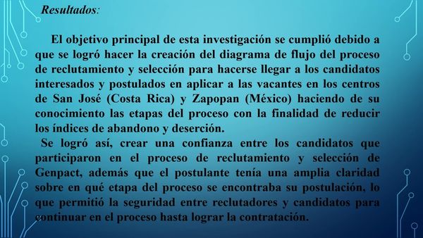 CDX082 - Creación e Implementación de un Diagrama de Flujo en el Proceso de Reclutamiento y Sele…