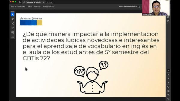 CTM196 - Impacto de la Ludificación en el Aula para el Aprendizaje de Vocabulario en Inglés de lo…