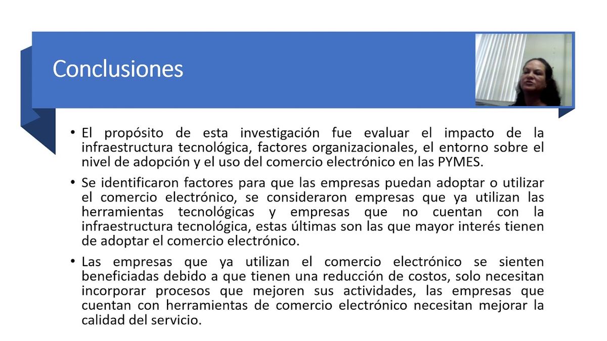 HID034 - El Impacto de la Infraestructura Tecnológica, Factores Organizacionales y del Entorno en …