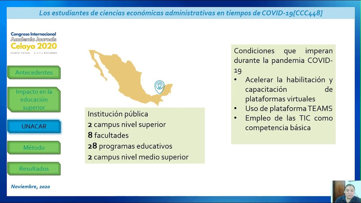 CCC-448 - LOS ESTUDIANTES DE CIENCIAS ECONÓMICAS ADMINISTRATIVAS EN TIEMPOS DE COVID-19