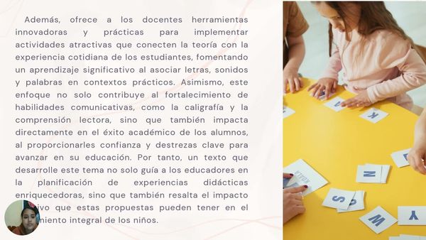 HDG362 - Propuesta de un taller práctico de lectoescritura de la letra G para alumnos de tercero d…