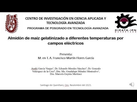 CLY191 - Almidón de Maíz Gelatinizado a Diferentes Temperaturas por Campos Eléctricos