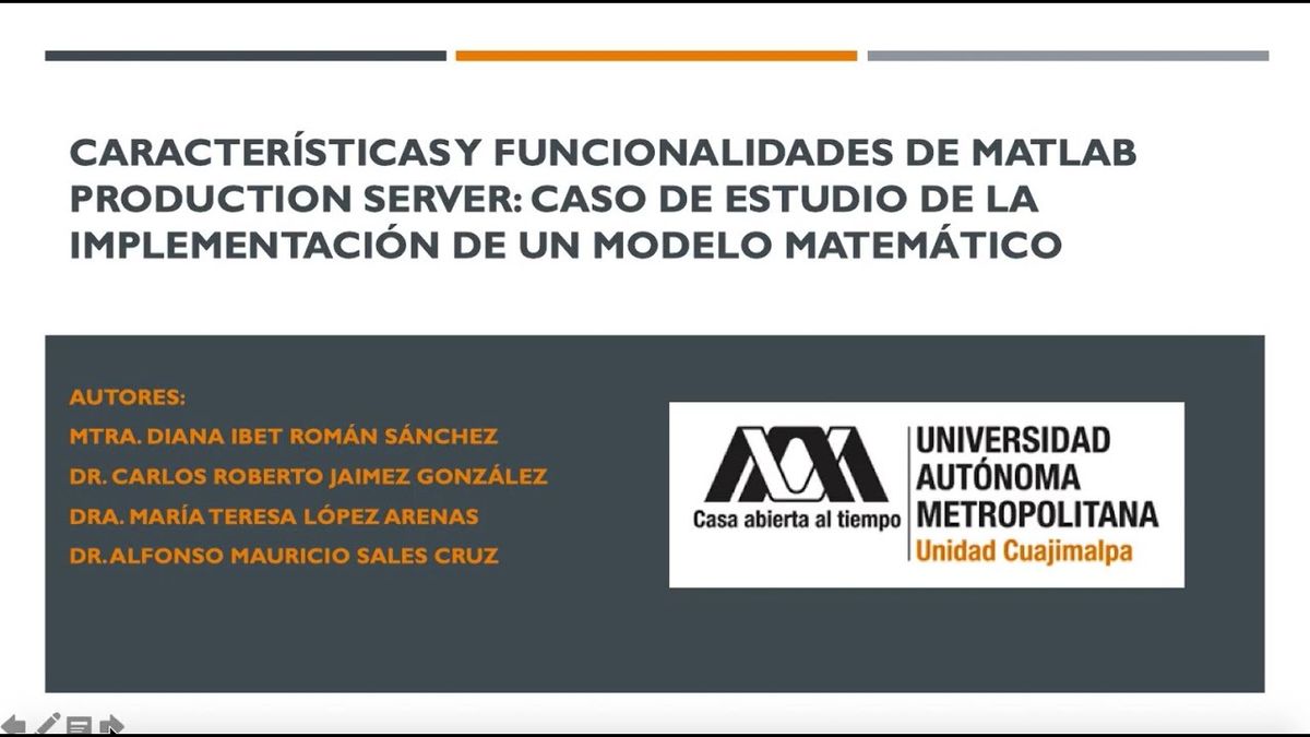 CDX270 - Características y Funcionalidades de MATLAB Production Server: Caso de Estudio de la Imp…