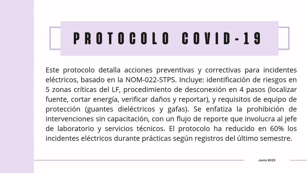 CPS030 - Análisis Integral y Optimización De Protocolos de Seguridad e Higiene en el Laboratorio …