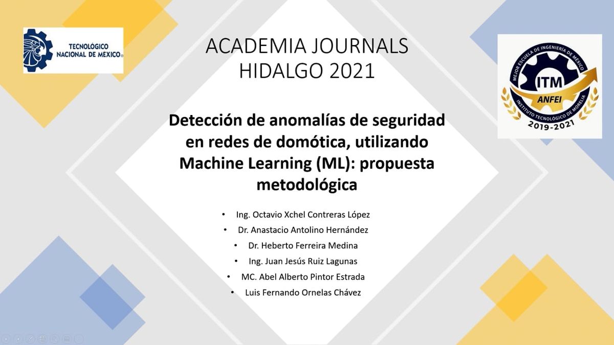 HID292 - Detección de Anomalías de Seguridad en Redes de Domótica, Utilizando Machine Learning (…