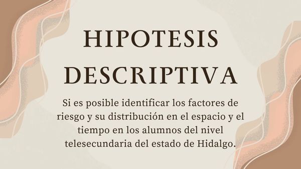 CHE115- Indicadores de Riesgo Identificados en las Escuelas de Nivel Telesecundaria en el Estado de…