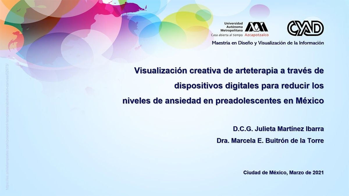 F018 - Visualización creativa de arteterapia a través de dispositivos digitales para reducir los …