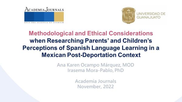 CEL047 - Methodological and Ethical Considerations when Researching Parents’ and Children’s Pe…