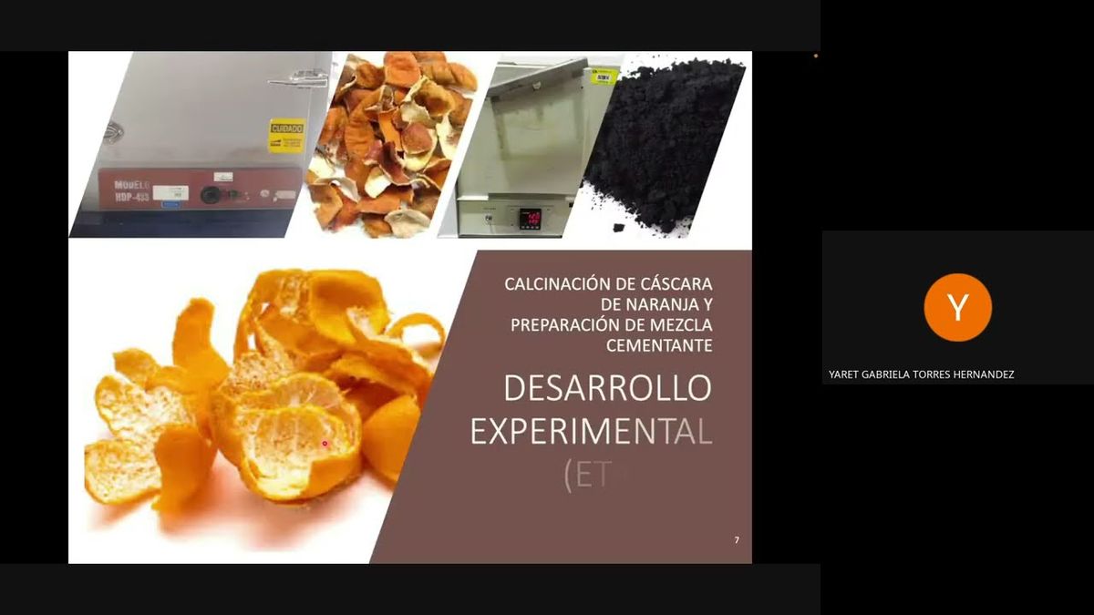 IEU063 - Viabilidad del Uso de Cáscara de Naranja Calcinada como Agente Cementante en un Acero AI…