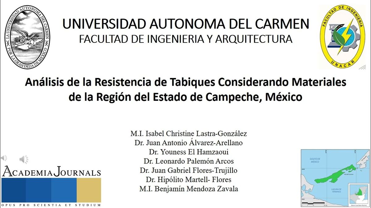INT125- Análisis de la Resistencia de Tabiques Considerando Materiales de la Región del Estado de…